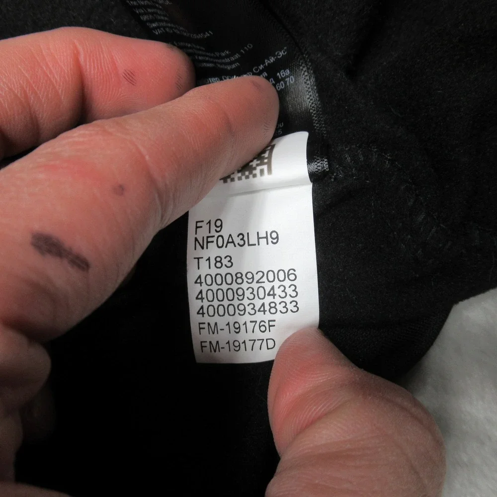 North‎ Face Jacket Men XL Black Canyon Flats Rain Wind Fleece Full Zip Hike LOGO